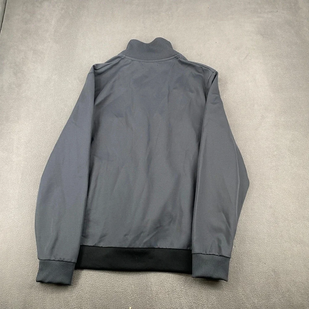 Fred Perry Sportswear Mens Track Jacket XL Grey White Black Colorblock Full Zip